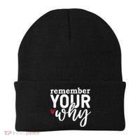 Remember Your Why Inspirational Beanie thumb 0