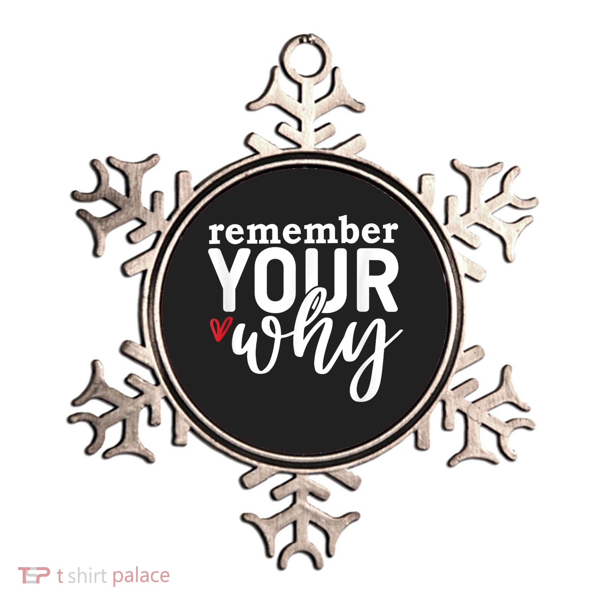 Remember Your Why Inspirational Ornament