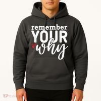 Remember Your Why Inspirational Hoodie thumb 2