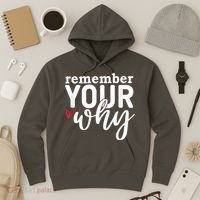 Remember Your Why Inspirational Hoodie thumb 3