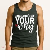 Remember Your Why Inspirational Tank Top thumb 3