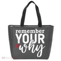 Remember Your Why Inspirational Tote Bag thumb 0