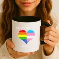 Retro You Will Have To Go Through Me Lgbtq Transg Coffee Mug thumb 3