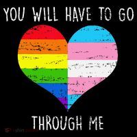 Retro You Will Have To Go Through Me Lgbtq Transg Coffee Mug thumb 5