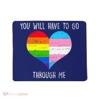 Retro You Will Have To Go Through Me Lgbtq Transg Mousepad thumb 0
