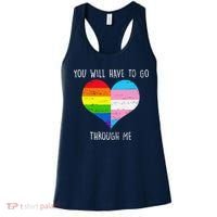 Retro You Will Have To Go Through Me Lgbtq Transg Women's Tank Top thumb 0