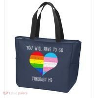 Retro You Will Have To Go Through Me Lgbtq Transg Tote Bag thumb 3