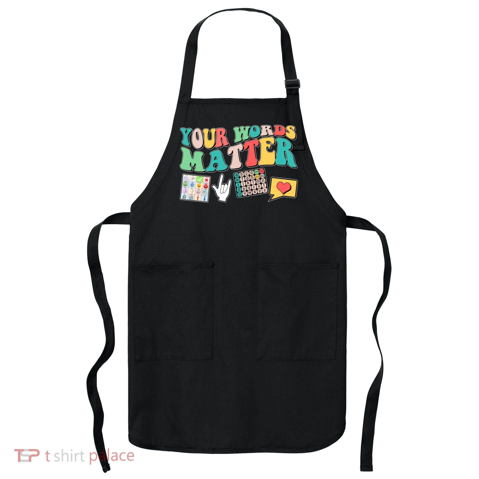 Retro Your Words Matters Speech Therapy Specialist Apron