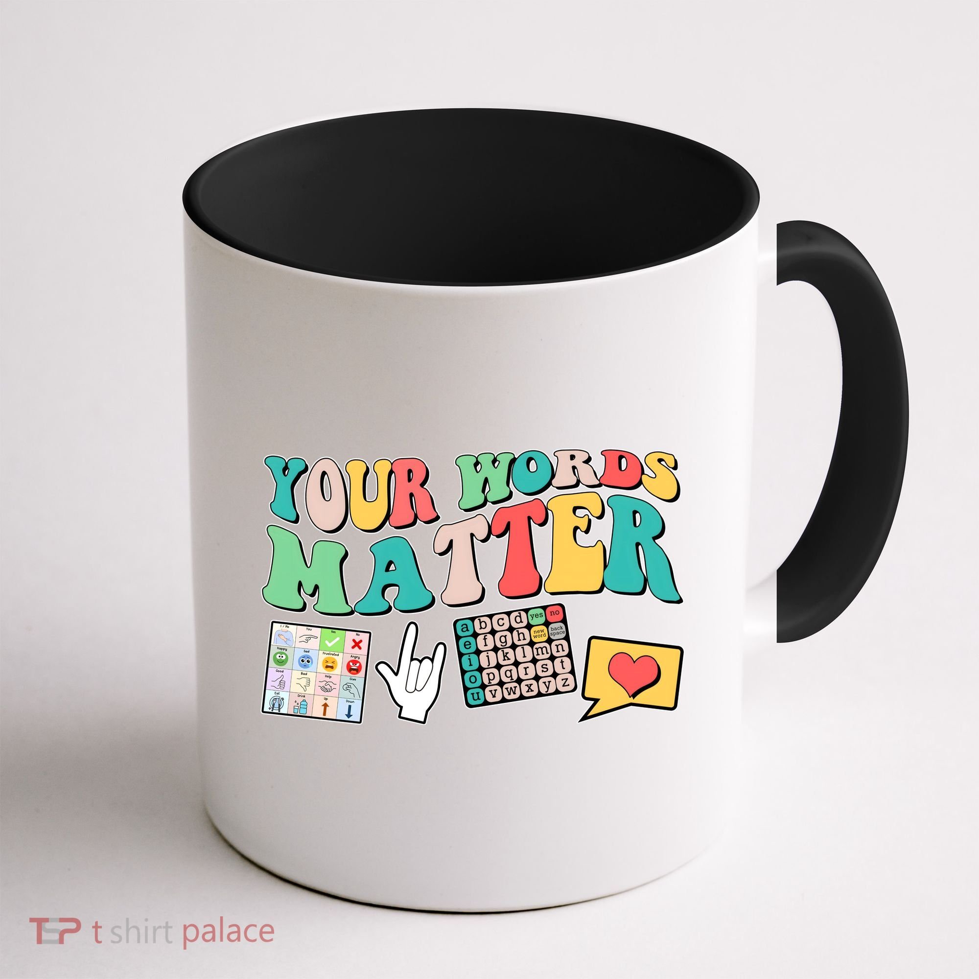 Retro Your Words Matters Speech Therapy Specialist Coffee Mug