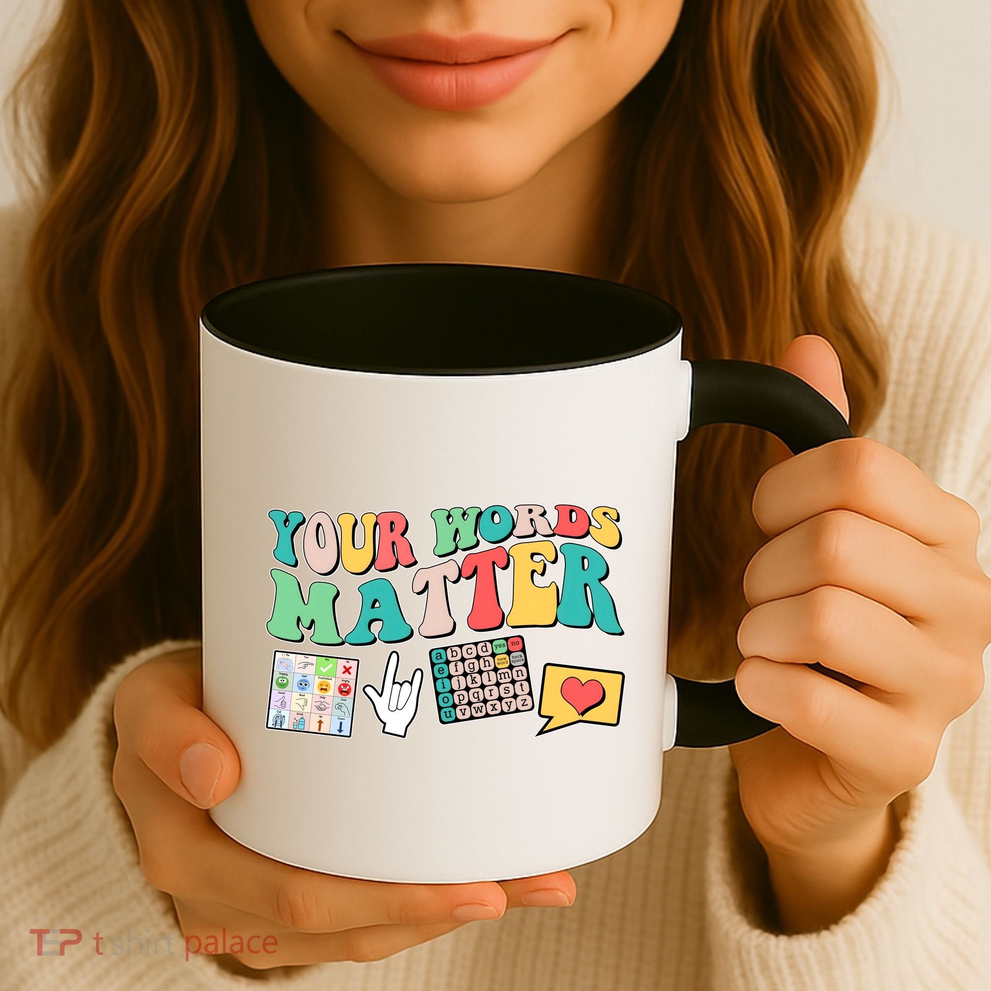 Retro Your Words Matters Speech Therapy Specialist Coffee Mug