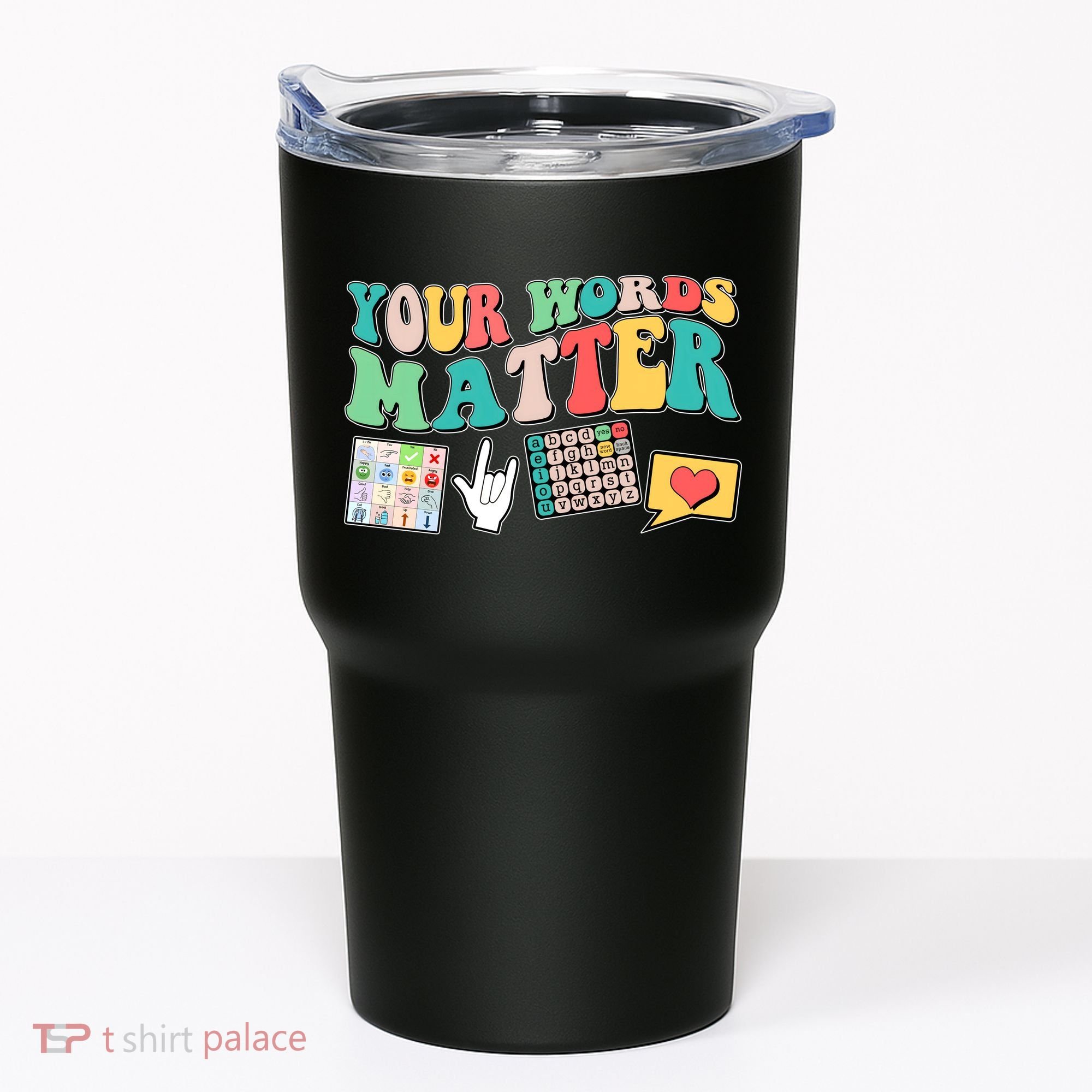 Retro Your Words Matters Speech Therapy Specialist Tumbler