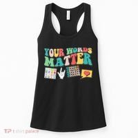 Retro Your Words Matters Speech Therapy Specialist Women's Tank Top thumb 0