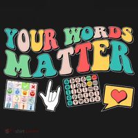 Retro Your Words Matters Speech Therapy Specialist Women's Tank Top thumb 5