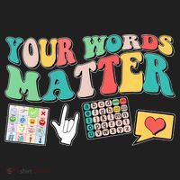 Retro Your Words Matters Speech Therapy Specialist Hat thumb 2