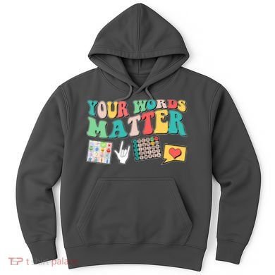 Retro Your Words Matters Speech Therapy Specialist Hoodie