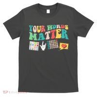 Retro Your Words Matters Speech Therapy Specialist T-Shirt thumb 0