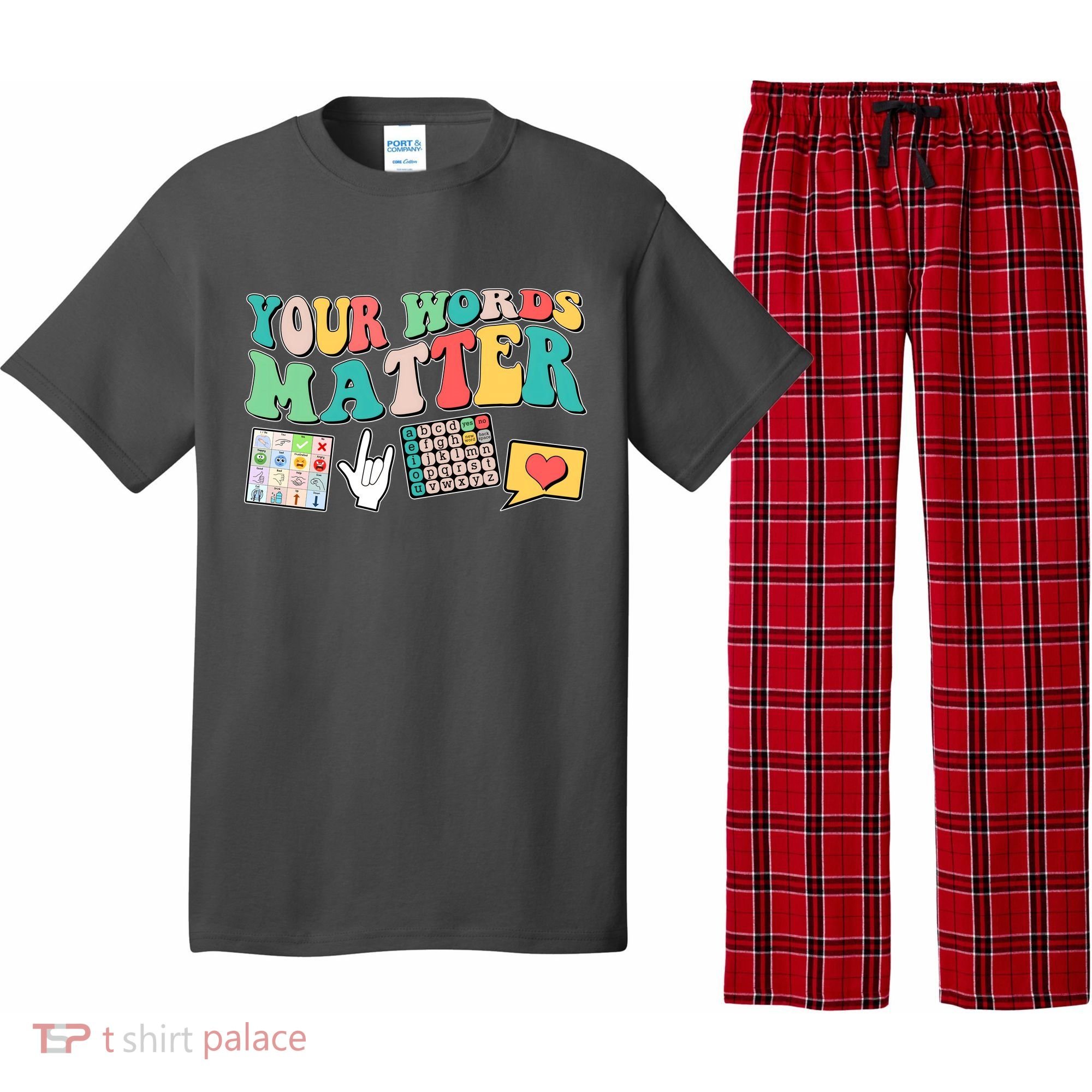 Retro Your Words Matters Speech Therapy Specialist Pajama Set