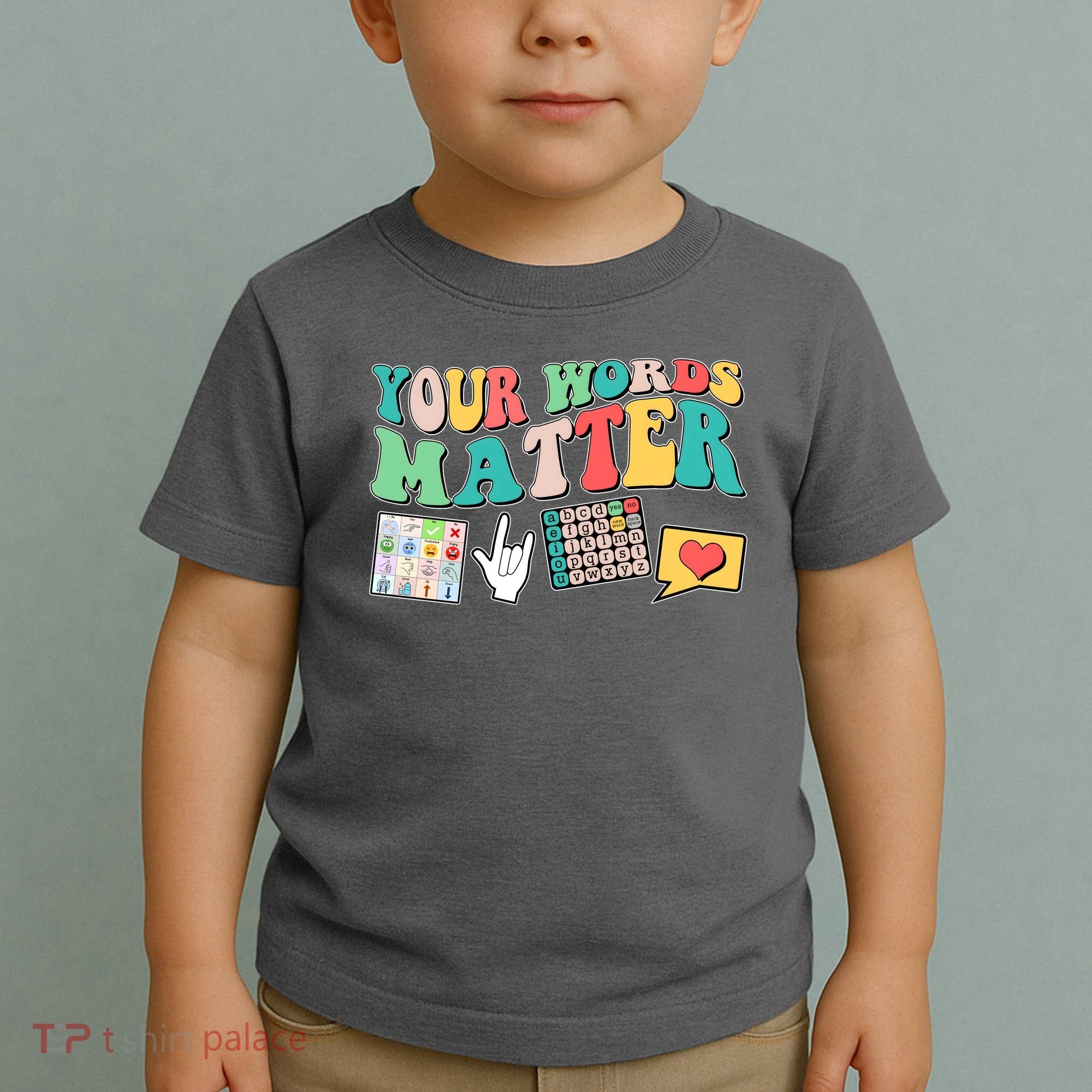 Retro Your Words Matters Speech Therapy Specialist Toddler T-Shirt