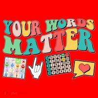 Retro Your Words Matters Speech Therapy Specialist Santa Hat thumb 1