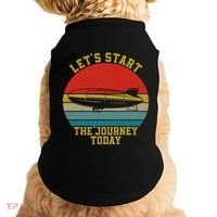 Retro Zeppelin 70s 80s Dirigible Airship Zepelin Zepplin Doggie Tank thumb 0
