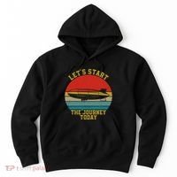 Retro Zeppelin 70s 80s Dirigible Airship Zepelin Zepplin Hoodie thumb 0