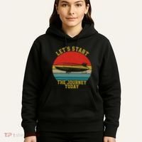 Retro Zeppelin 70s 80s Dirigible Airship Zepelin Zepplin Hoodie thumb 5
