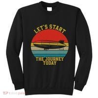 Retro Zeppelin 70s 80s Dirigible Airship Zepelin Zepplin Sweatshirt thumb 0