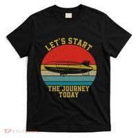 Retro Zeppelin 70s 80s Dirigible Airship Zepelin Zepplin T-Shirt thumb 0
