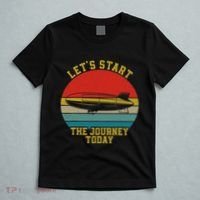 Retro Zeppelin 70s 80s Dirigible Airship Zepelin Zepplin T-Shirt thumb 5