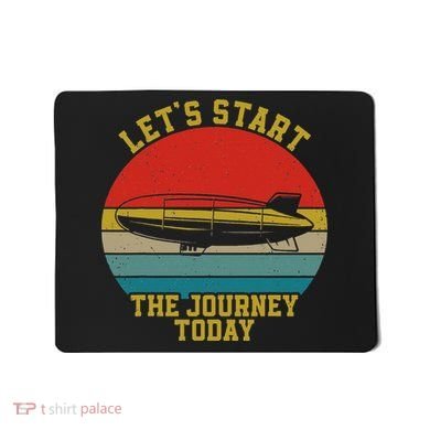 Retro Zeppelin 70s 80s Dirigible Airship Zepelin Zepplin Mousepad