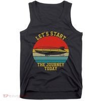 Retro Zeppelin 70s 80s Dirigible Airship Zepelin Zepplin Tank Top thumb 0