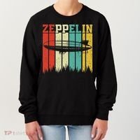 Retro Zeppelin 70s 80s Dirigible Airship Zepelin Zepplin Women's Sweatshirt thumb 0