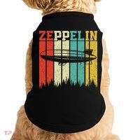 Retro Zeppelin 70s 80s Dirigible Airship Zepelin Zepplin Doggie Tank thumb 0