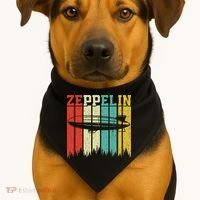 Retro Zeppelin 70s 80s Dirigible Airship Zepelin Zepplin USA-Made Doggie Bandana thumb 1