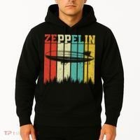 Retro Zeppelin 70s 80s Dirigible Airship Zepelin Zepplin Hoodie thumb 2