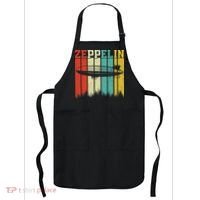 Retro Zeppelin 70s 80s Dirigible Airship Zepelin Zepplin Apron thumb 0