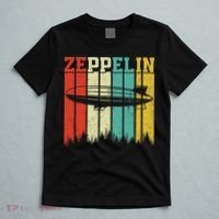 Retro Zeppelin 70s 80s Dirigible Airship Zepelin Zepplin T-Shirt thumb 5