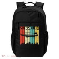 Retro Zeppelin 70s 80s Dirigible Airship Zepelin Zepplin Backpack thumb 0