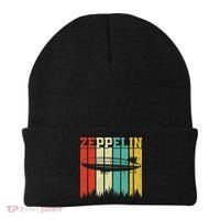 Retro Zeppelin 70s 80s Dirigible Airship Zepelin Zepplin Beanie thumb 0