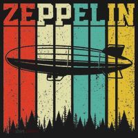 Retro Zeppelin 70s 80s Dirigible Airship Zepelin Zepplin Women's Hoodie thumb 2