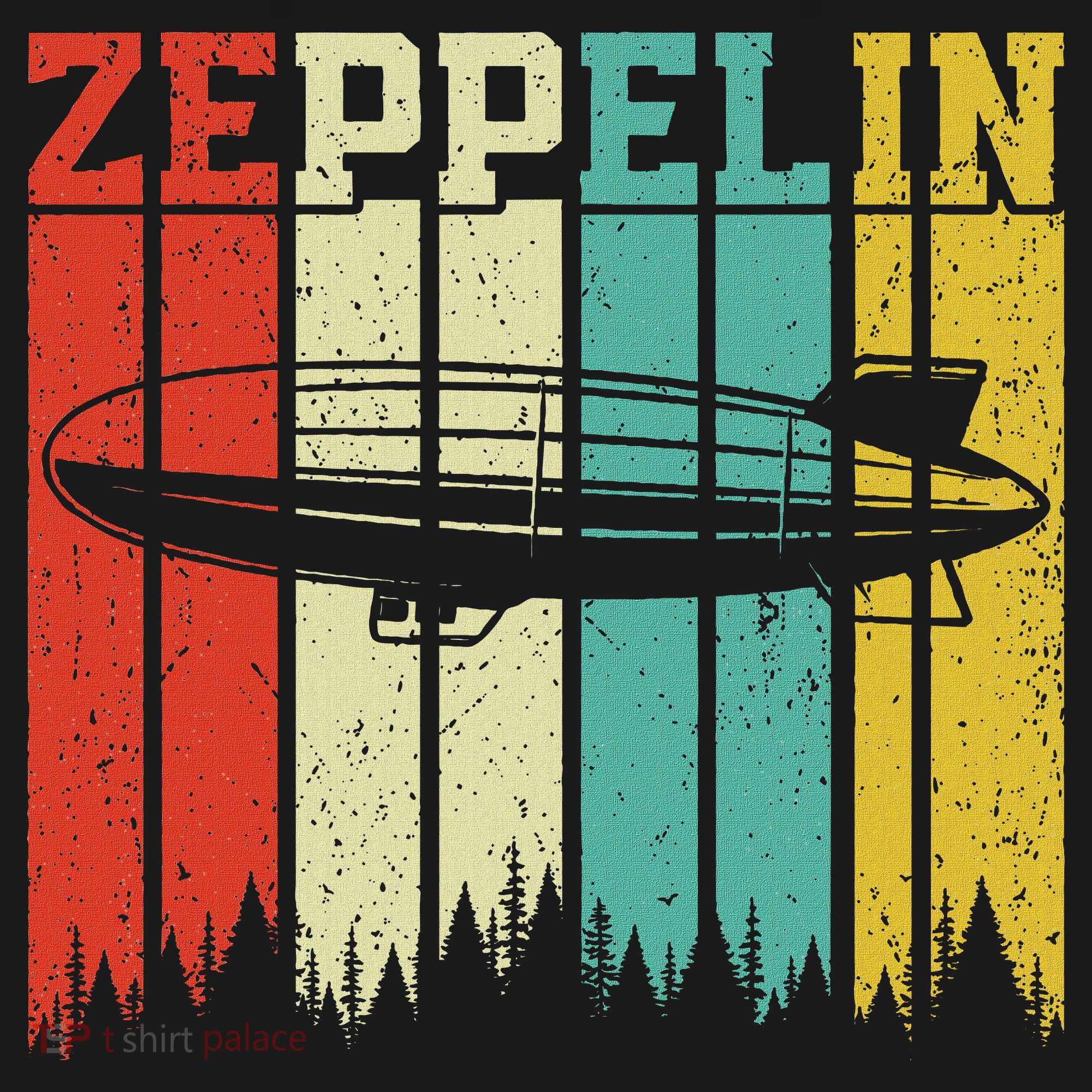 Retro Zeppelin 70s 80s Dirigible Airship Zepelin Zepplin Women's Hoodie