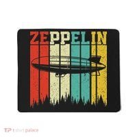 Retro Zeppelin 70s 80s Dirigible Airship Zepelin Zepplin Mousepad thumb 0