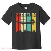Retro Zeppelin 70s 80s Dirigible Airship Zepelin Zepplin Toddler T-Shirt thumb 0
