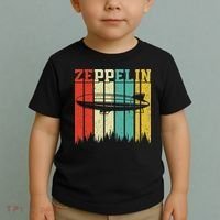 Retro Zeppelin 70s 80s Dirigible Airship Zepelin Zepplin Toddler T-Shirt thumb 2