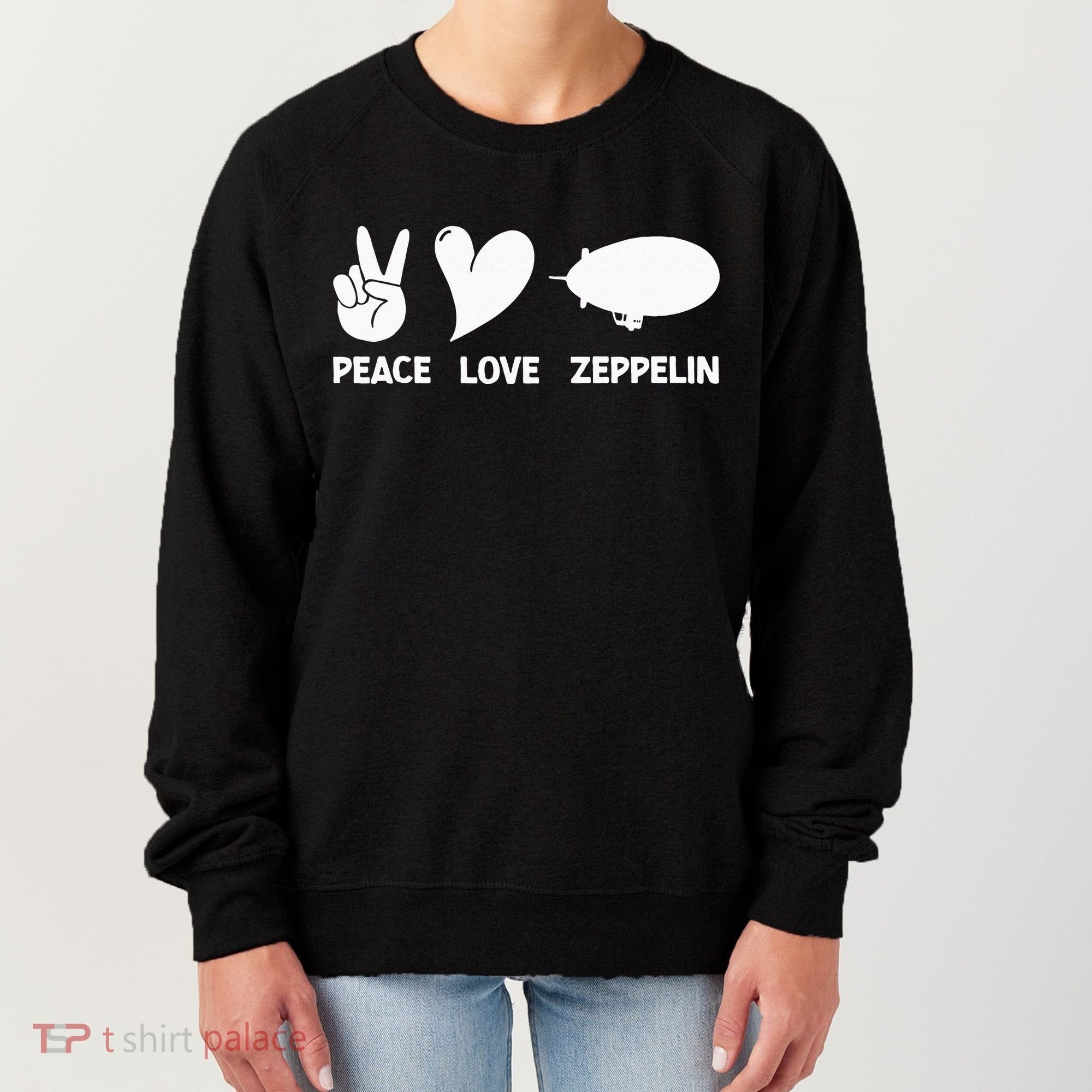 Retro Zeppelin 70s 80s Dirigible Airship Zepelin Zepplin Women's Sweatshirt