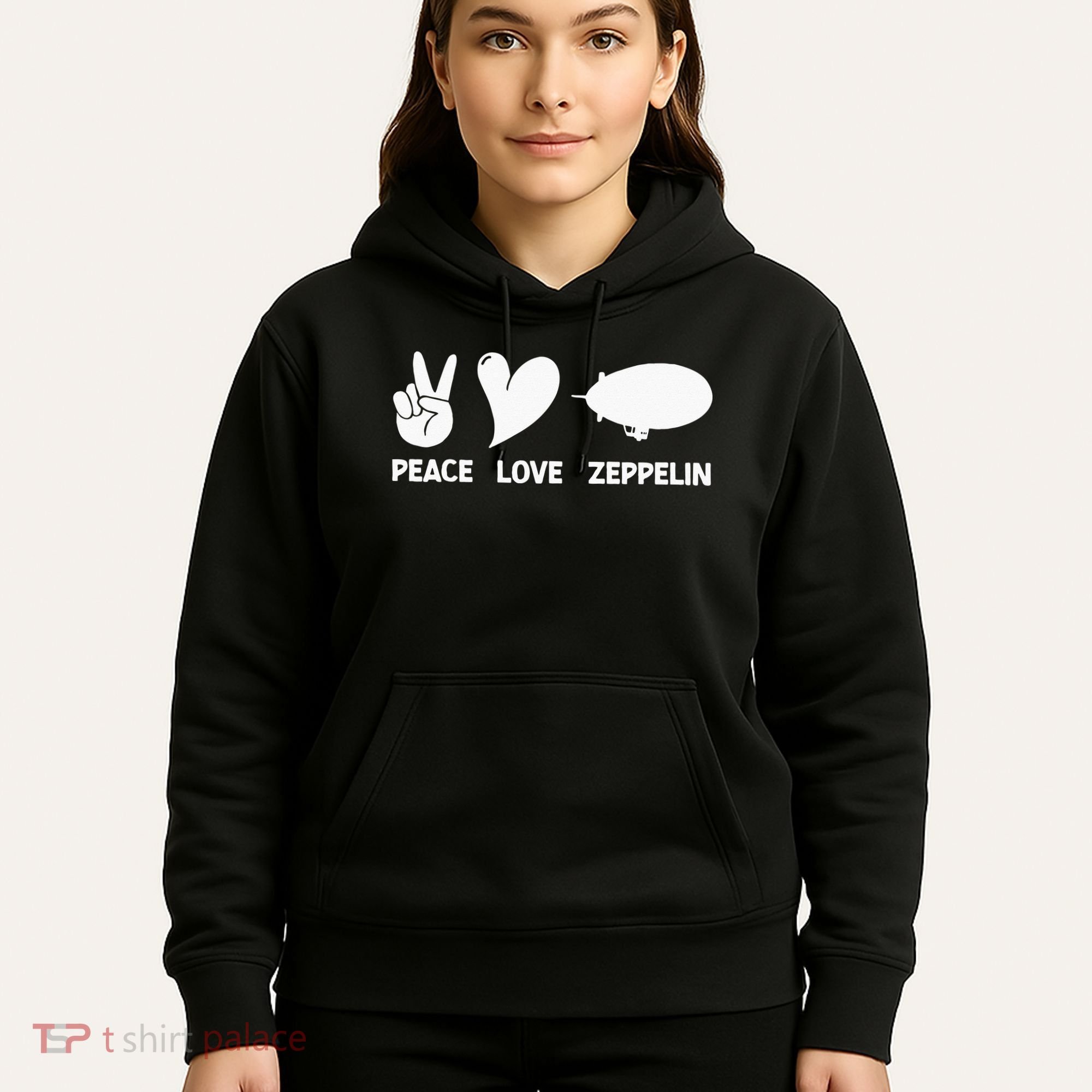 Retro Zeppelin 70s 80s Dirigible Airship Zepelin Zepplin Hoodie