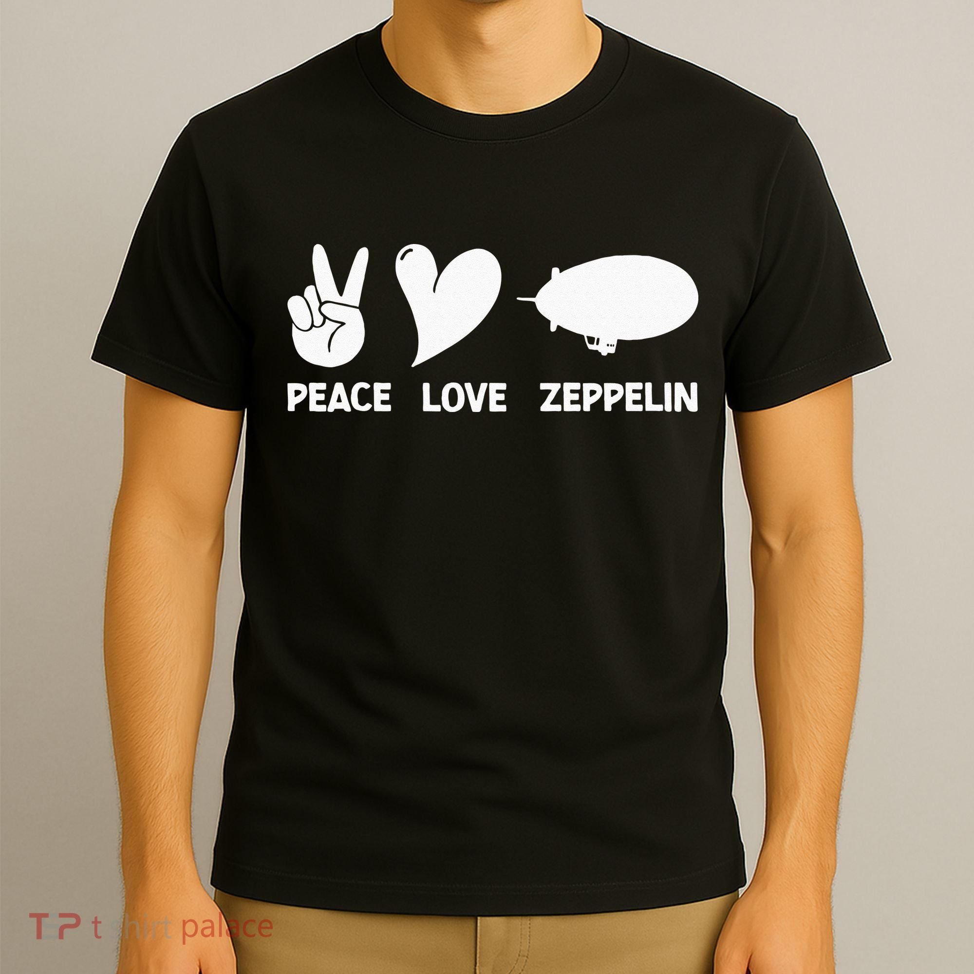 Retro Zeppelin 70s 80s Dirigible Airship Zepelin Zepplin T-Shirt