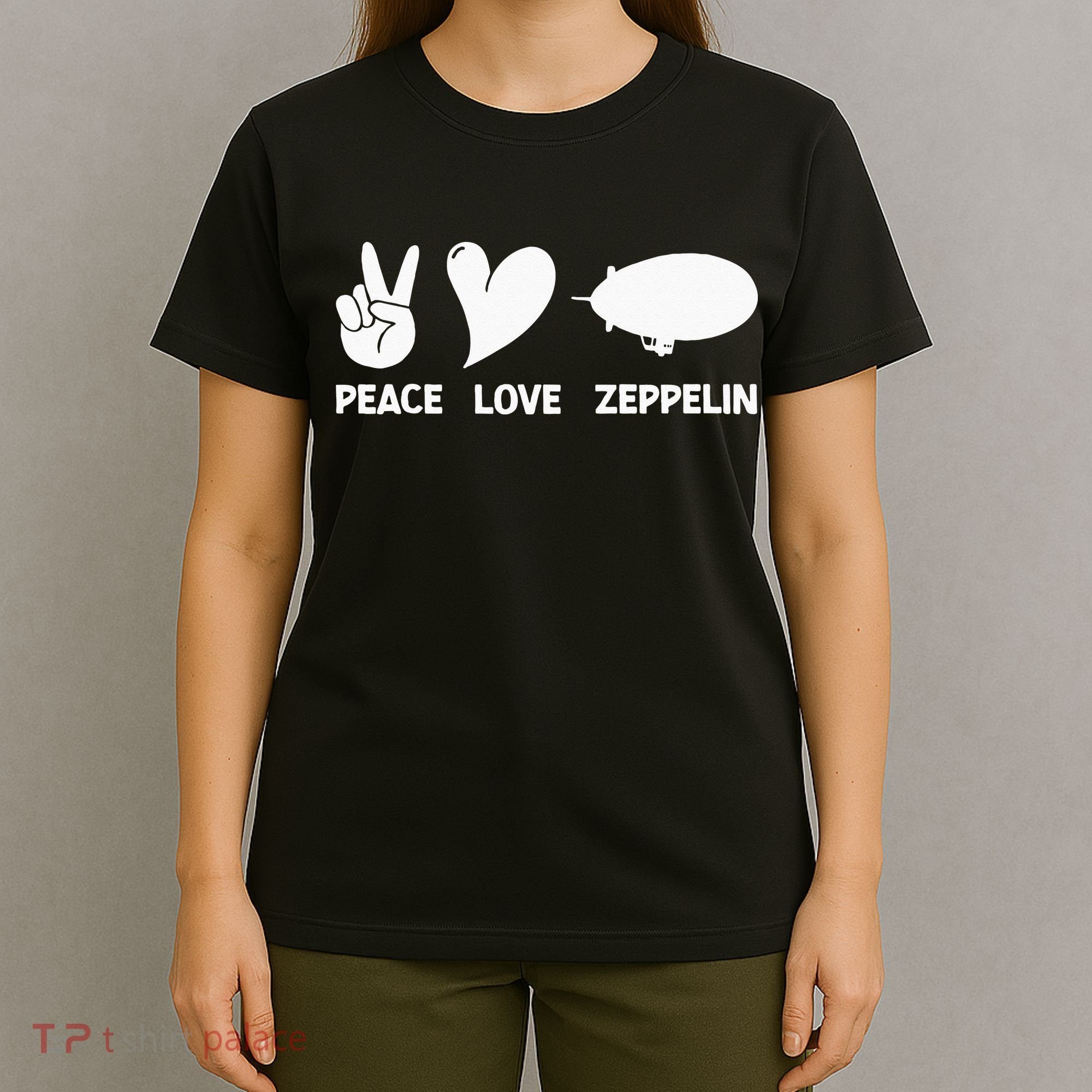 Retro Zeppelin 70s 80s Dirigible Airship Zepelin Zepplin T-Shirt