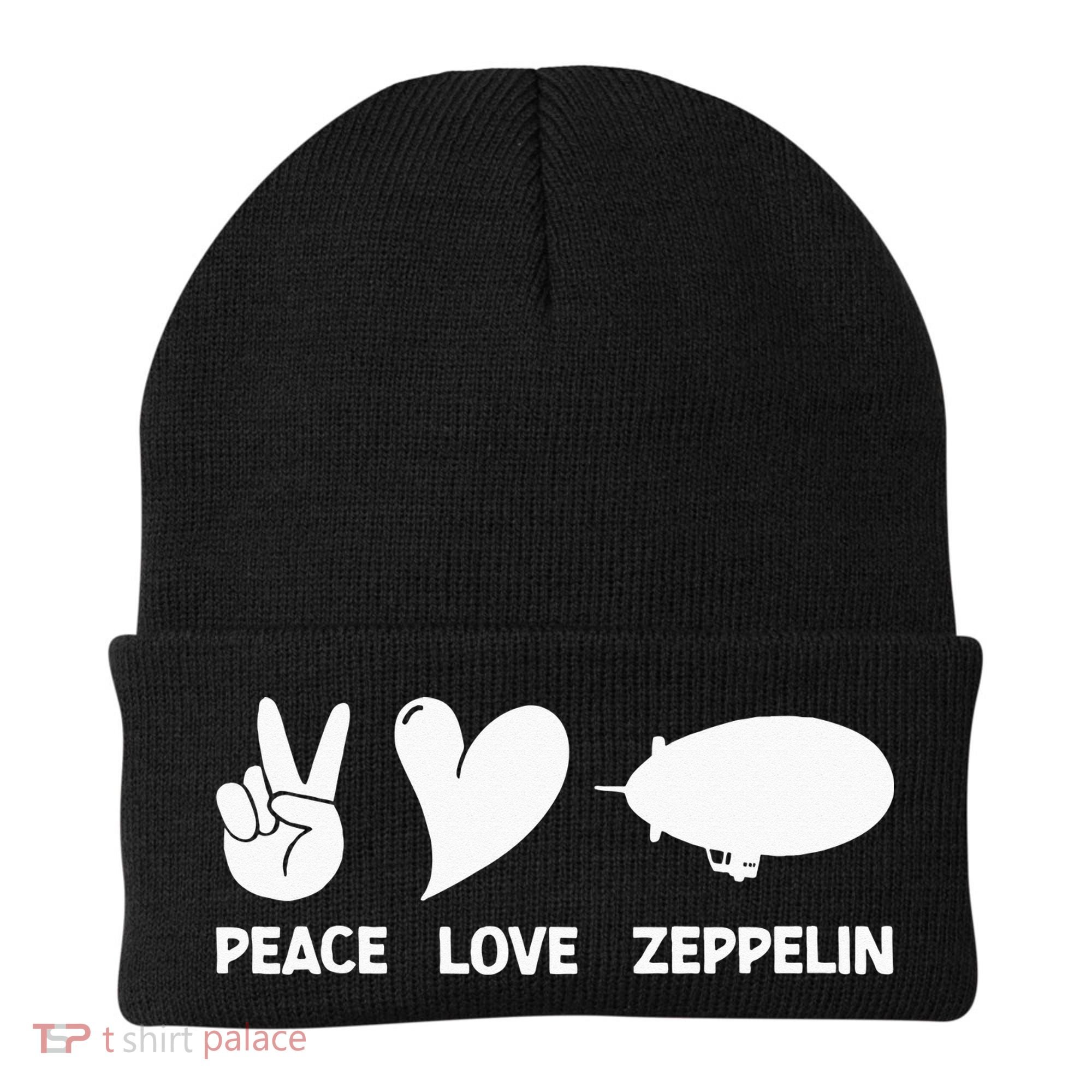 Retro Zeppelin 70s 80s Dirigible Airship Zepelin Zepplin Beanie