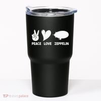 Retro Zeppelin 70s 80s Dirigible Airship Zepelin Zepplin Tumbler thumb 0